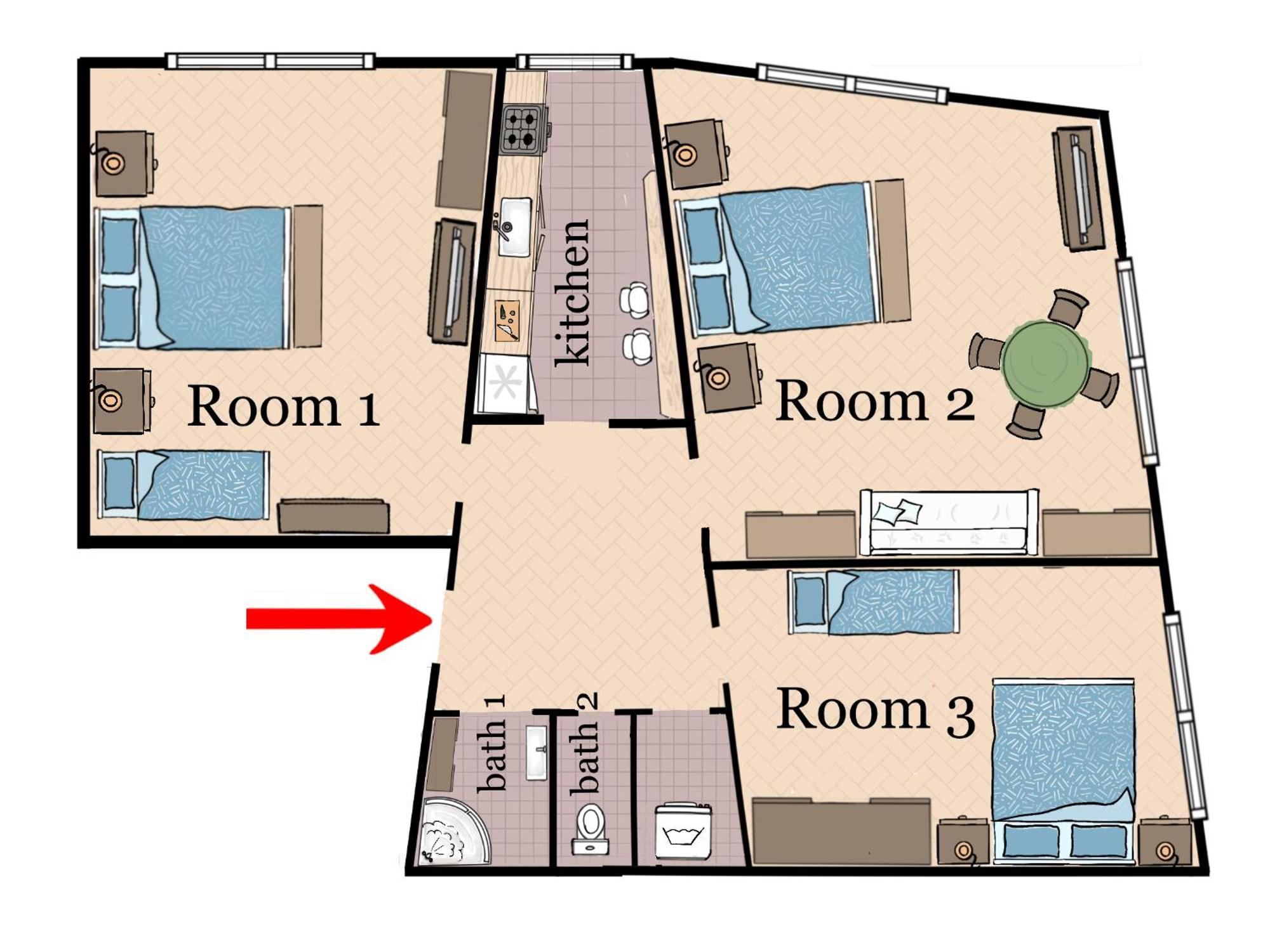 At The Blue Lion & Parking Assistance Apartment